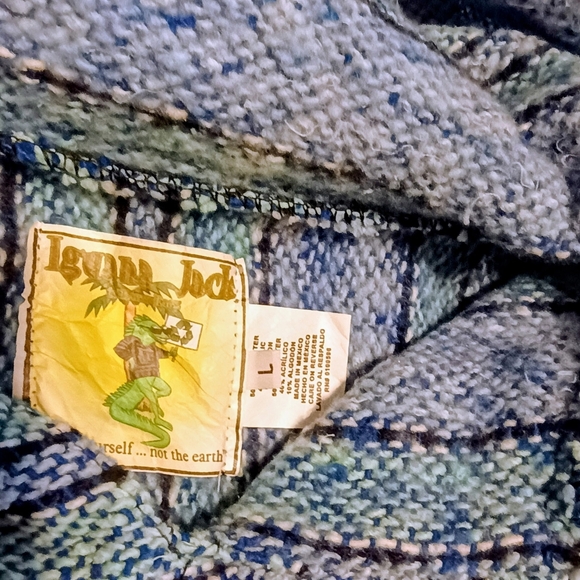 Vintage 90s Baja Blue Hoodie - Picture 5 of 5